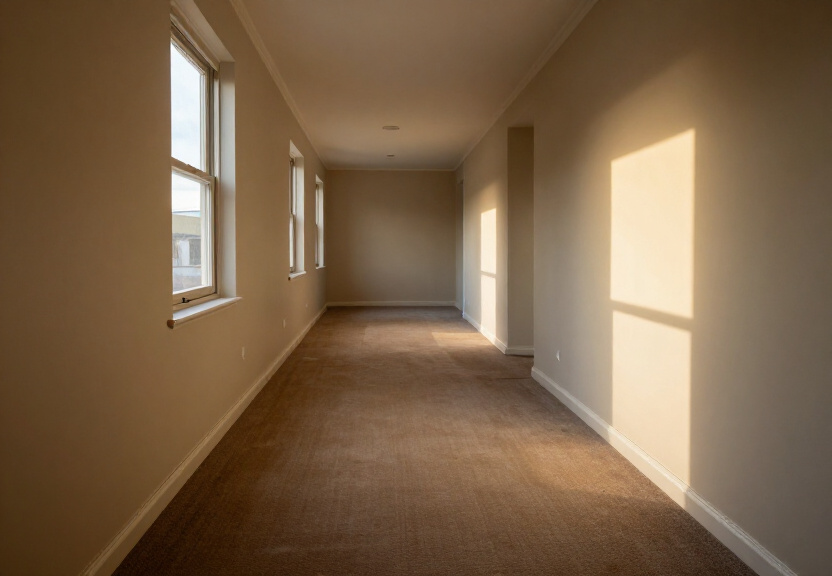 Restored living room in Penrith home after flood restoration